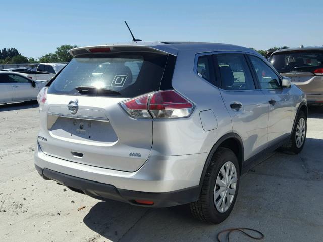 5N1AT2MV0GC734283 - 2016 NISSAN ROGUE S SILVER photo 4