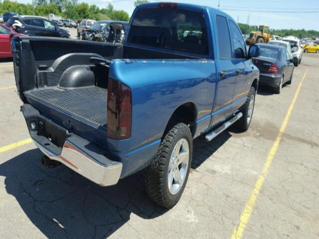 1D7HU18D05S243992 - 2005 DODGE RAM 1500 S BLUE photo 4