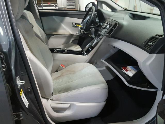 4T3BE11A19U007989 - 2009 TOYOTA VENZA BASE GRAY photo 5