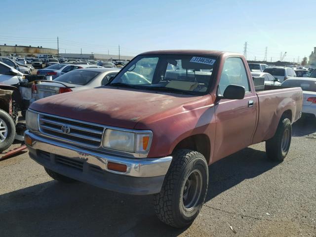 JT4VD20A0R0014895 - 1994 TOYOTA T100 DX RED photo 2
