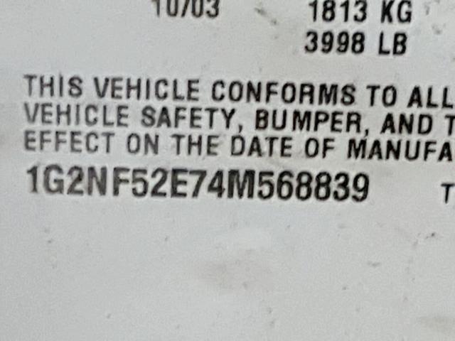 1G2NF52E74M568839 - 2004 PONTIAC GRAND AM S Qızıl foto 10