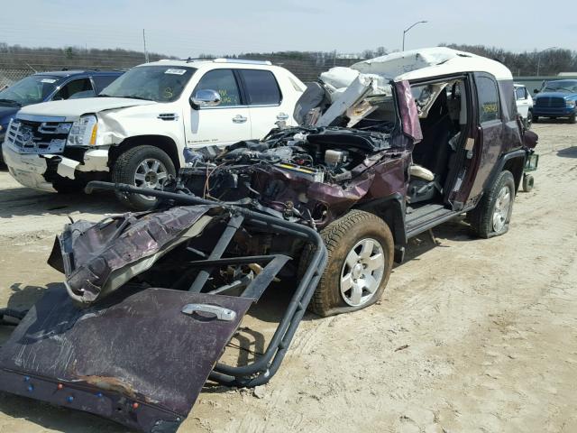 JTEBU11F470078289 - 2007 TOYOTA FJ CRUISER BURGUNDY photo 2