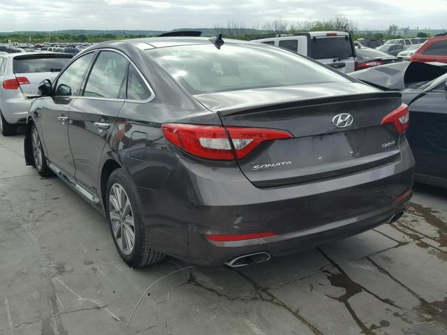 5NPE34AF9GH435331 - 2016 HYUNDAI SONATA SPO CHARCOAL photo 3