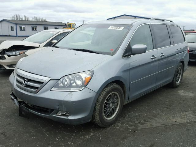 5FNRL388X7B015403 - 2007 HONDA ODYSSEY TO BLUE photo 2