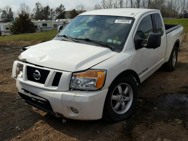 1N6AA0CC3CN316388 - 2012 NISSAN TITAN S WHITE photo 2