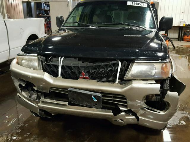 JA4MT31H91P011418 - 2001 MITSUBISHI MONTERO SP BLACK photo 9