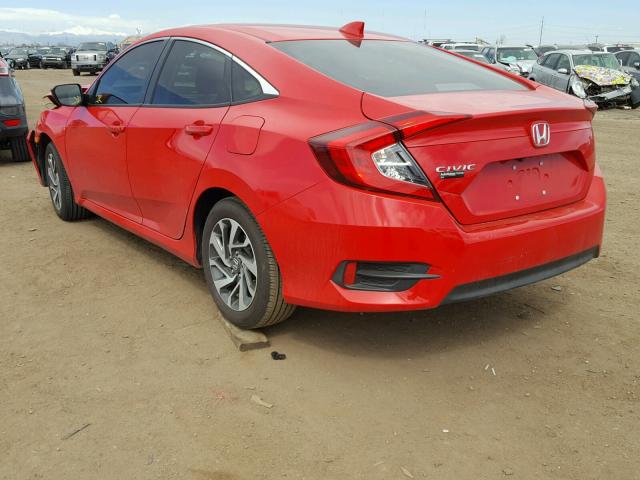 2HGFC2F73HH527976 - 2017 HONDA CIVIC EX RED photo 3