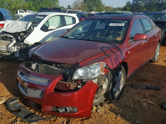1G1ZK57B18F264738 - 2008 CHEVROLET MALIBU LTZ MAROON photo 2