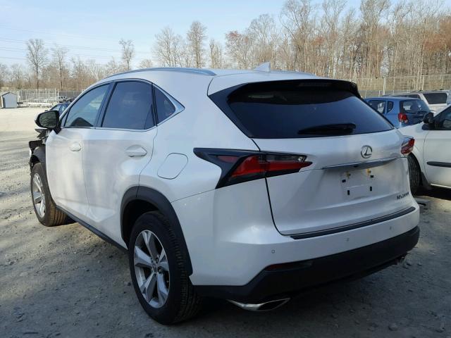 JTJBARBZ9H2127073 - 2017 LEXUS NX 200T WHITE photo 3