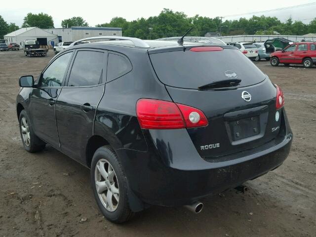 JN8AS58VX9W193879 - 2009 NISSAN ROGUE S BLACK photo 3