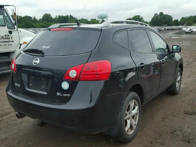 JN8AS58VX9W193879 - 2009 NISSAN ROGUE S BLACK photo 4