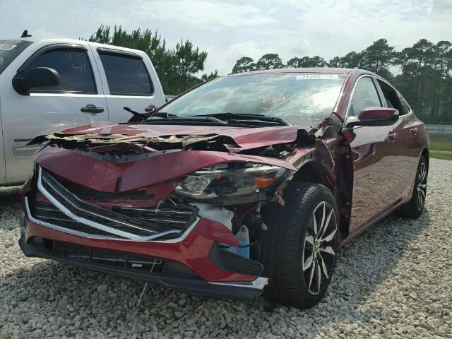 1G1ZE5ST8HF287280 - 2017 CHEVROLET MALIBU LT BURGUNDY photo 2