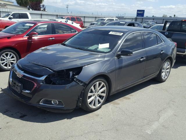 1G11H5SL3EF206640 - 2014 CHEVROLET MALIBU LTZ 灰色 照片 2