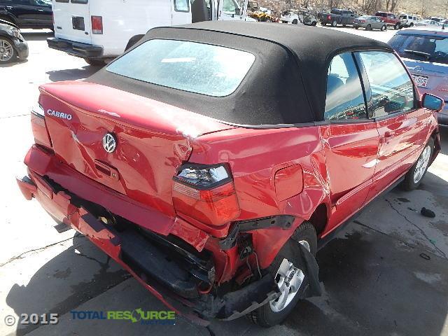 3VWDC21V72M808437 - 2002 VOLKSWAGEN CABRIO GLX RED photo 3
