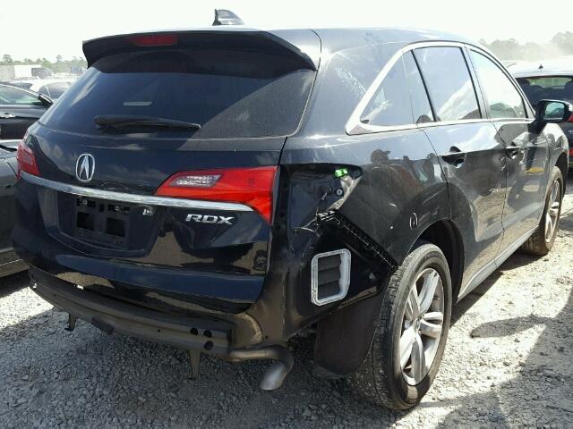 5J8TB3H30FL001567 - 2015 ACURA RDX BASE BLACK photo 4