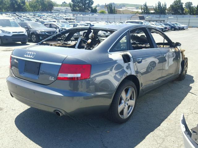 WAUEV74F27N014121 - 2007 AUDI A6 S-LINE GRAY photo 4