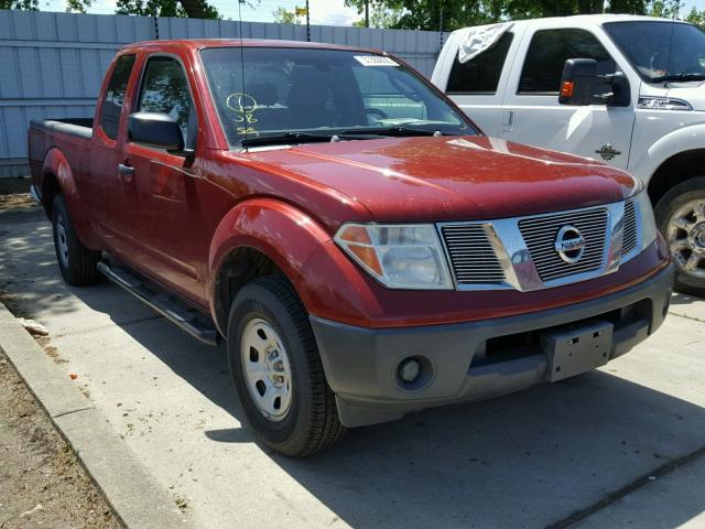 1N6BD06T37C443862 - 2007 NISSAN FRONTIER K RED photo 1