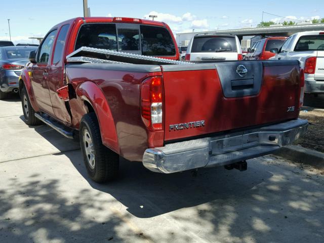 1N6BD06T37C443862 - 2007 NISSAN FRONTIER K RED photo 3