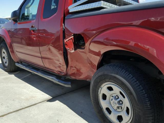 1N6BD06T37C443862 - 2007 NISSAN FRONTIER K RED photo 9