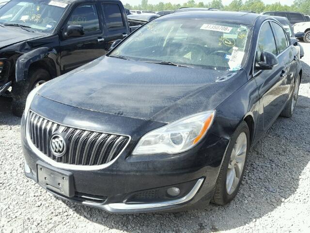 2G4GN5EX9E9168117 - 2014 BUICK REGAL PREM BLACK photo 2