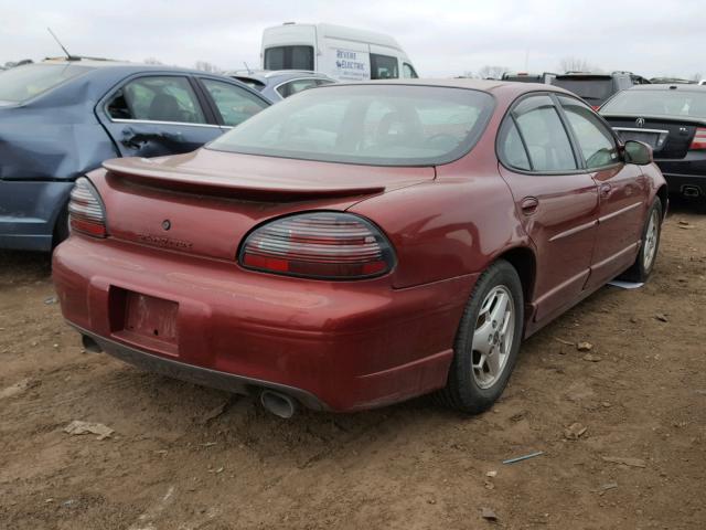 1G2WP52K31F233049 - 2001 PONTIAC GRAND PRIX BURGUNDY photo 4