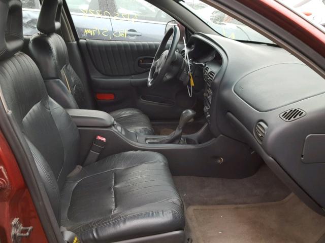 1G2WP52K31F233049 - 2001 PONTIAC GRAND PRIX BURGUNDY photo 5