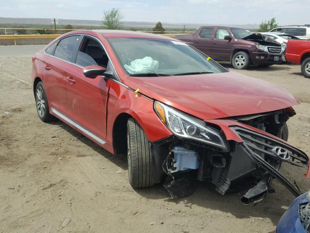 5NPE34AB4HH538283 - 2017 HYUNDAI SONATA SPO RED photo 1