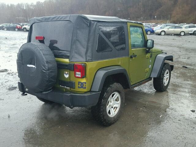 1J4AA2D13AL210599 - 2010 JEEP WRANGLER S GREEN photo 4