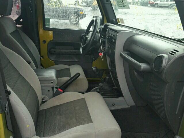 1J4AA2D13AL210599 - 2010 JEEP WRANGLER S GREEN photo 5