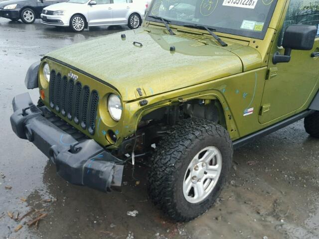 1J4AA2D13AL210599 - 2010 JEEP WRANGLER S GREEN photo 9