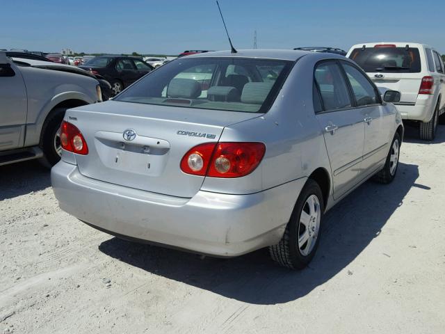 1NXBR32E45Z546675 - 2005 TOYOTA COROLLA CE SILVER photo 4