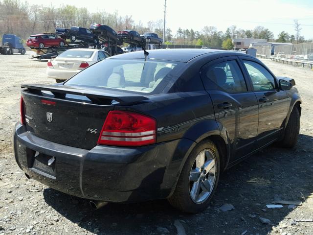 1B3LC76M98N653949 - 2008 DODGE AVENGER R/ BLACK photo 4