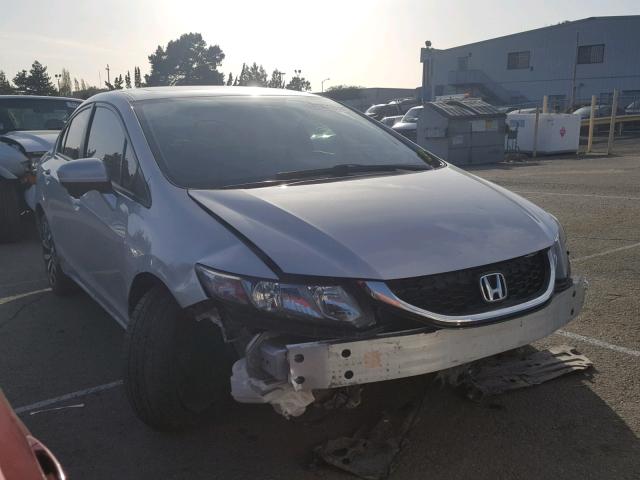 2HGFB2F90FH532201 - 2015 HONDA CIVIC EXL SILVER photo 1