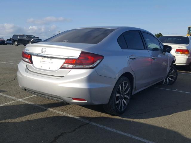 2HGFB2F90FH532201 - 2015 HONDA CIVIC EXL SILVER photo 4
