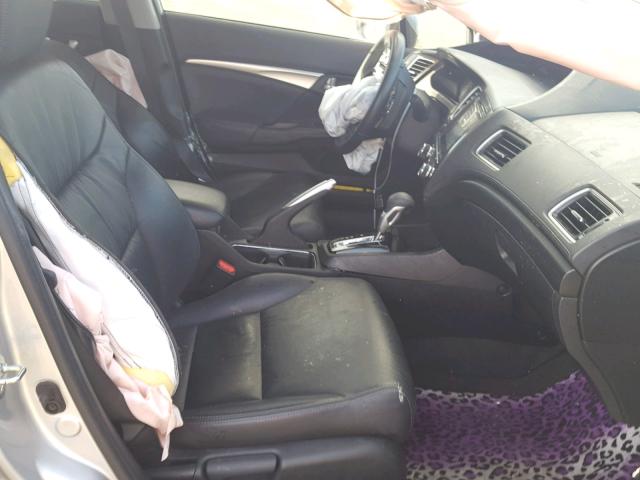 2HGFB2F90FH532201 - 2015 HONDA CIVIC EXL SILVER photo 5