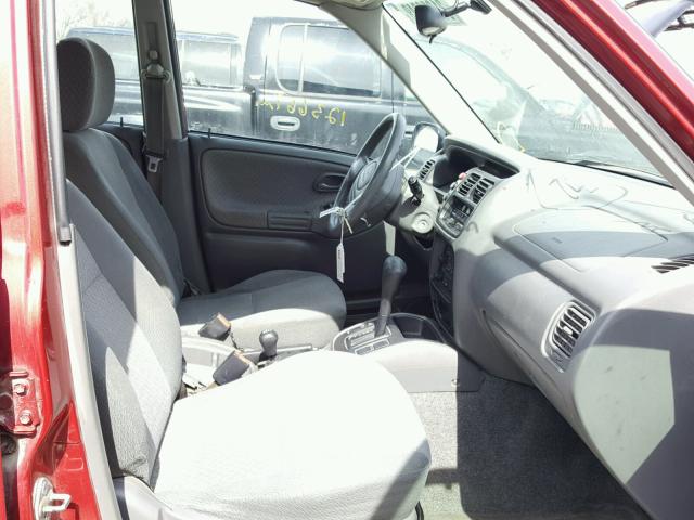 2CNBJ13C516901435 - 2001 CHEVROLET TRACKER RED photo 5