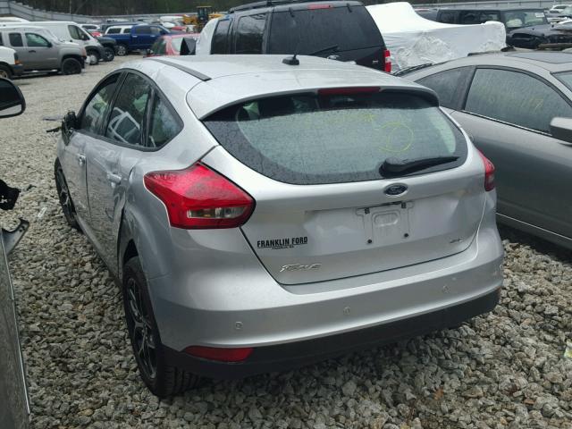 1FADP3M24HL335286 - 2017 FORD FOCUS SEL SILVER photo 3