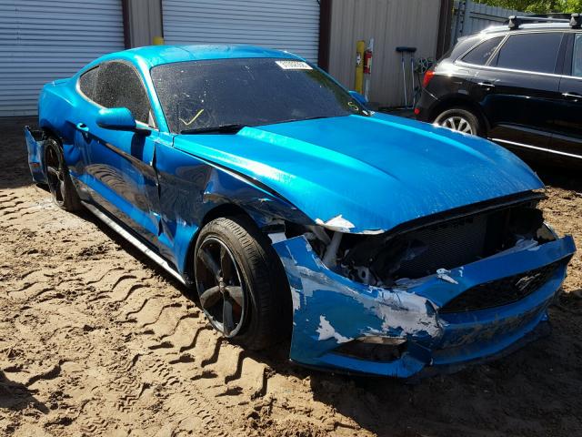 1FA6P8AM2F5429762 - 2015 FORD MUSTANG BLUE photo 1