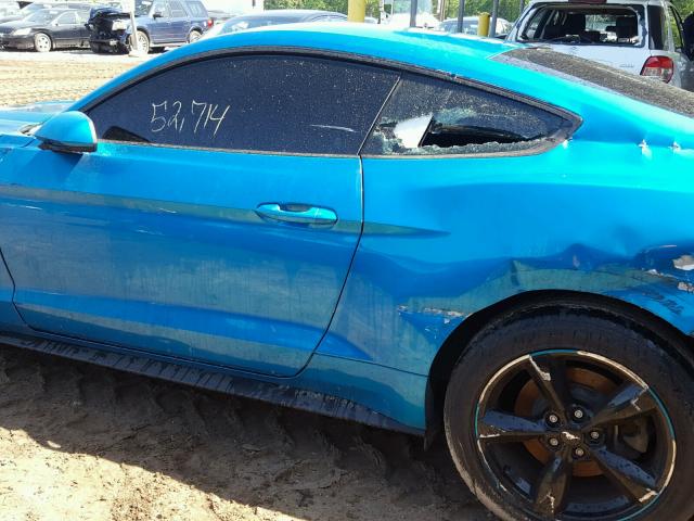 1FA6P8AM2F5429762 - 2015 FORD MUSTANG BLUE photo 9