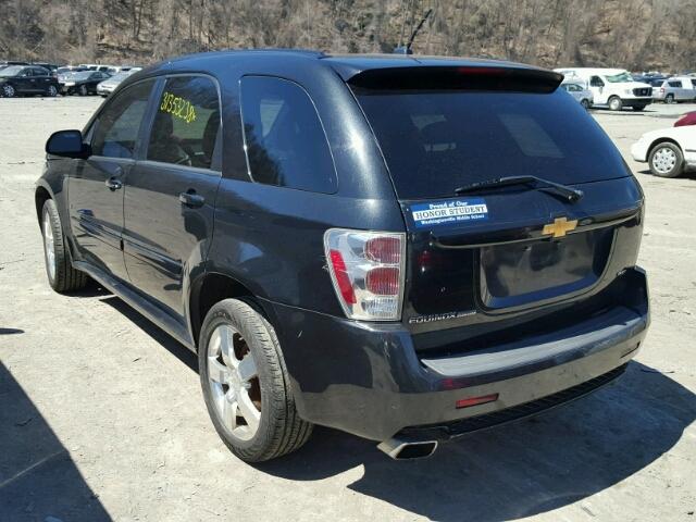 2CNDL037786074175 - 2008 CHEVROLET EQUINOX SP BLACK photo 3