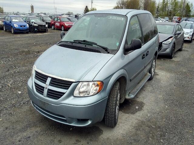 1D4GP25R86B696507 - 2006 DODGE CARAVAN SE BLUE photo 2