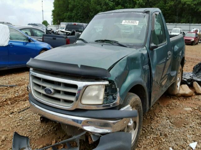 1FTZF0725YKA04591 - 2000 FORD F150 GREEN photo 2