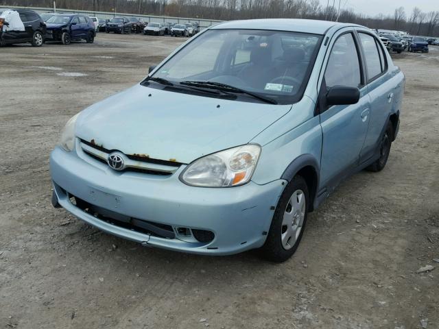 JTDBT123030259279 - 2003 TOYOTA ECHO BLUE photo 2