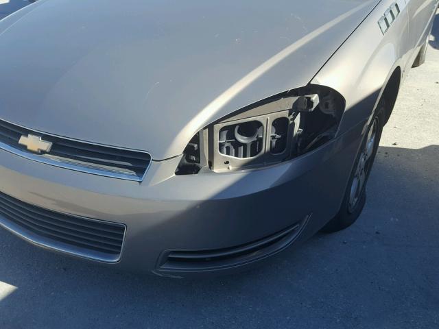 2G1WT58K869139756 - 2006 CHEVROLET IMPALA LT GOLD photo 9