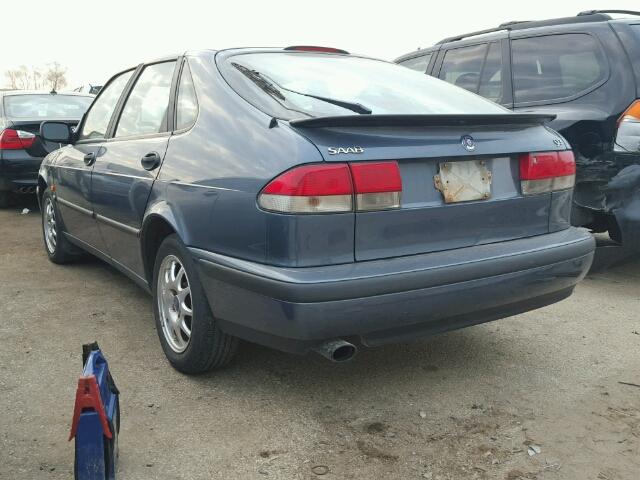 YS3DD55H9Y2028857 - 2000 SAAB 9-3 BLUE photo 3