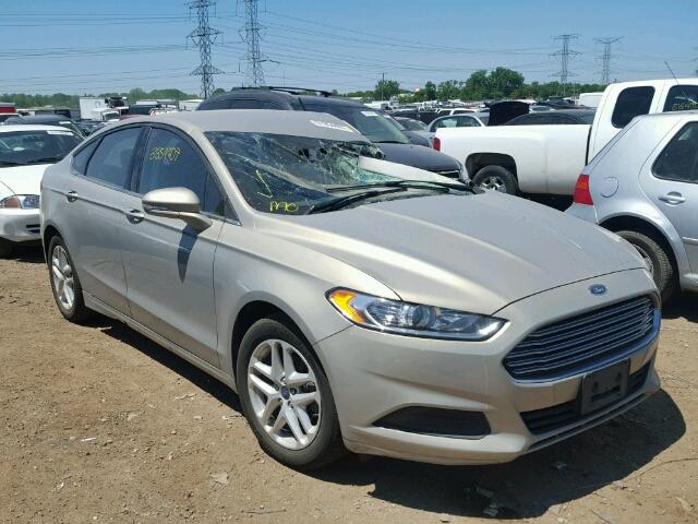 3FA6P0HD7FR124875 - 2015 FORD FUSION SE BEIGE photo 1