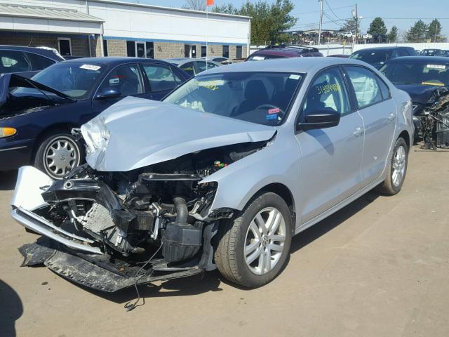 3VW2K7AJ7FM215803 - 2015 VOLKSWAGEN JETTA BASE 银色 照片 2