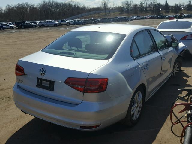 3VW2K7AJ7FM215803 - 2015 VOLKSWAGEN JETTA BASE 银色 照片 4