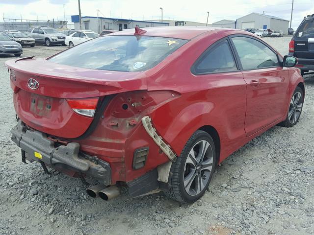 KMHDH6AE5DU008032 - 2013 HYUNDAI ELANTRA CO RED photo 4