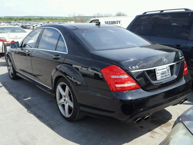 WDDNG7HB2AA293174 - 2010 MERCEDES-BENZ S 63 AMG BLACK photo 3